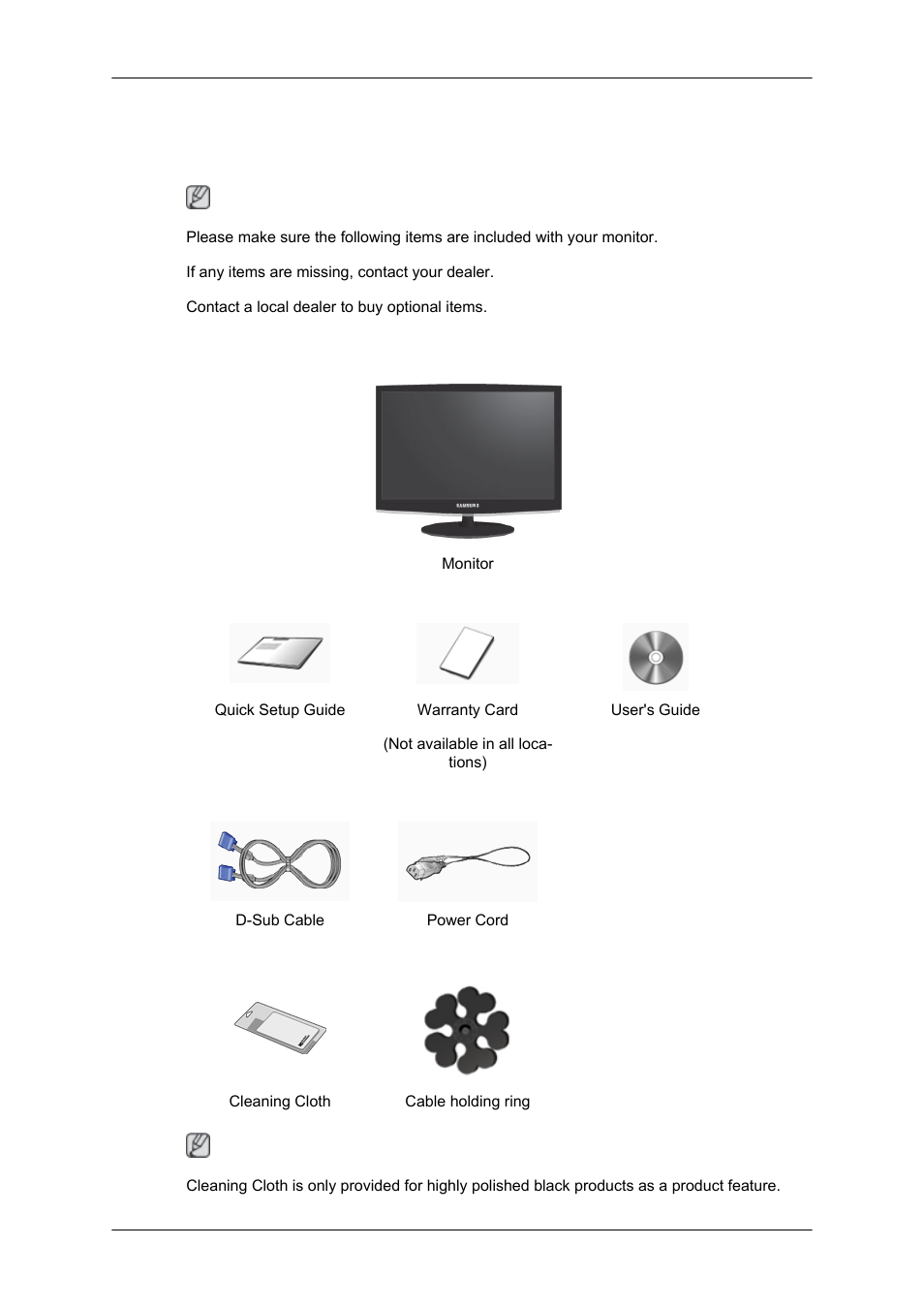 Introduction, Package contents, Unpacking | Samsung LS17CMNSFLZD User Manual | Page 10 / 81