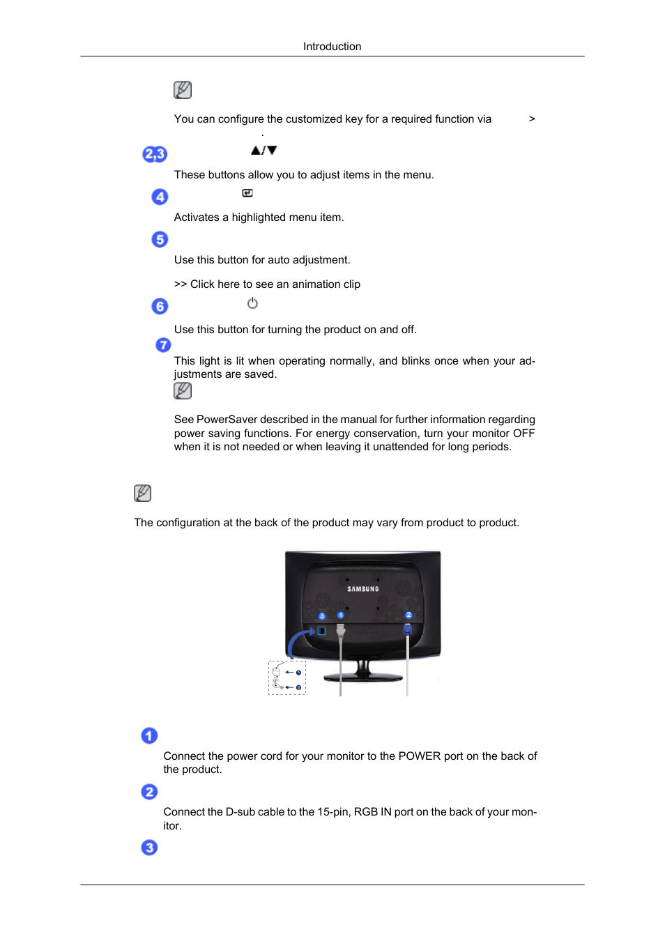 Rear | Samsung LS17CMNSFLZD User Manual | Page 12 / 81