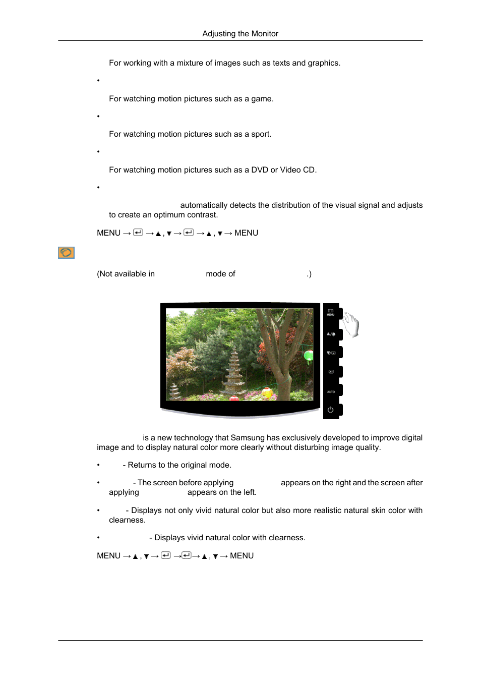 Color, Magiccolor | Samsung LS17CMNSFLZD User Manual | Page 32 / 81