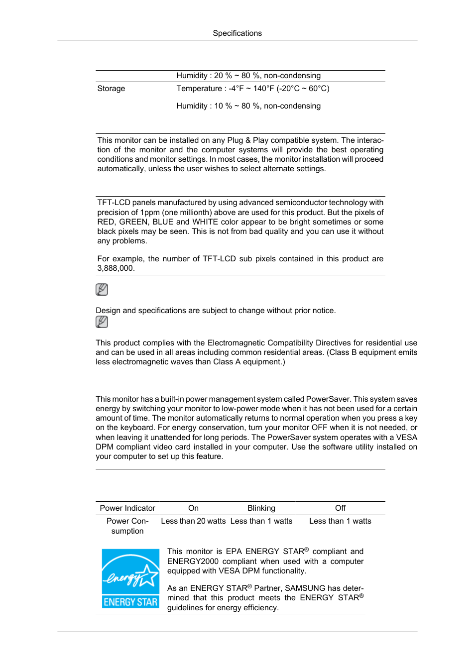 Powersaver | Samsung LS17CMNSFLZD User Manual | Page 68 / 81