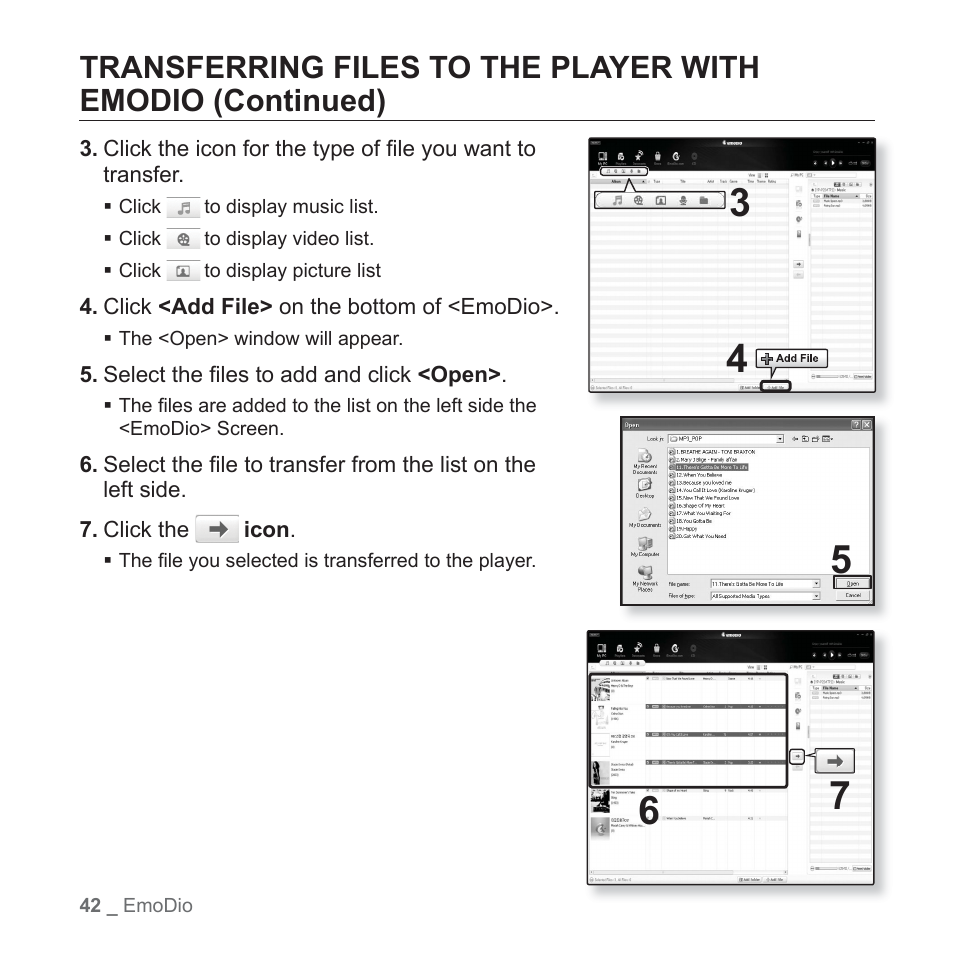Samsung YP-P2JCB-XAA User Manual | Page 42 / 138