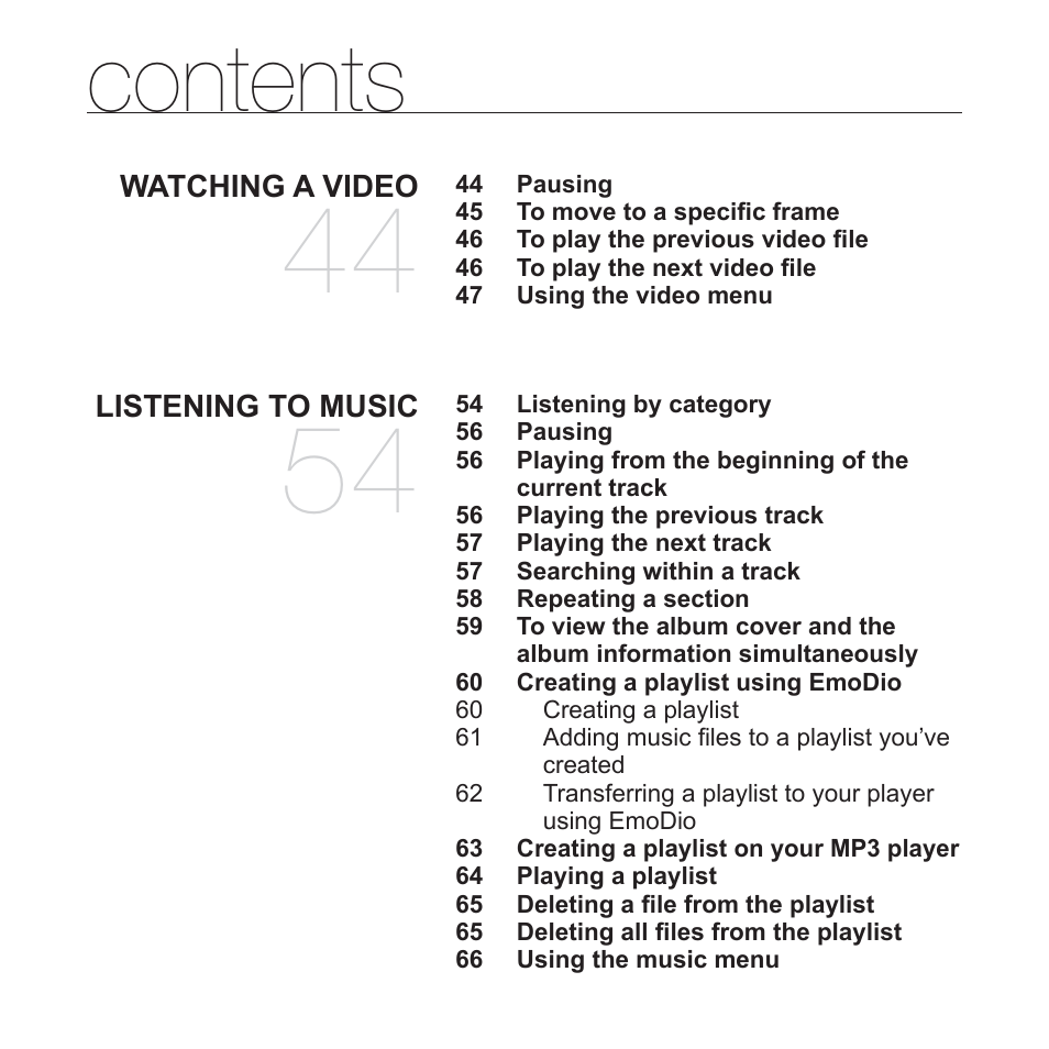 Samsung YP-P2JCB-XAA User Manual | Page 7 / 138