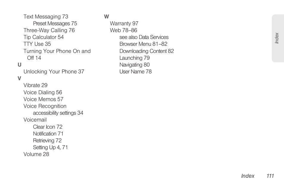 Samsung SPH-M260ZKABST User Manual | Page 121 / 121