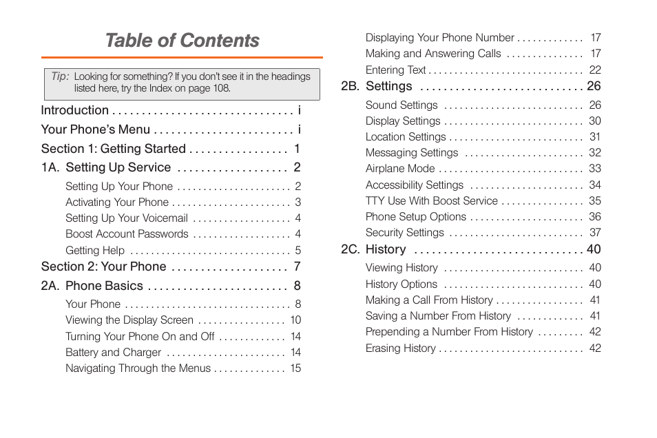 Samsung SPH-M260ZKABST User Manual | Page 3 / 121