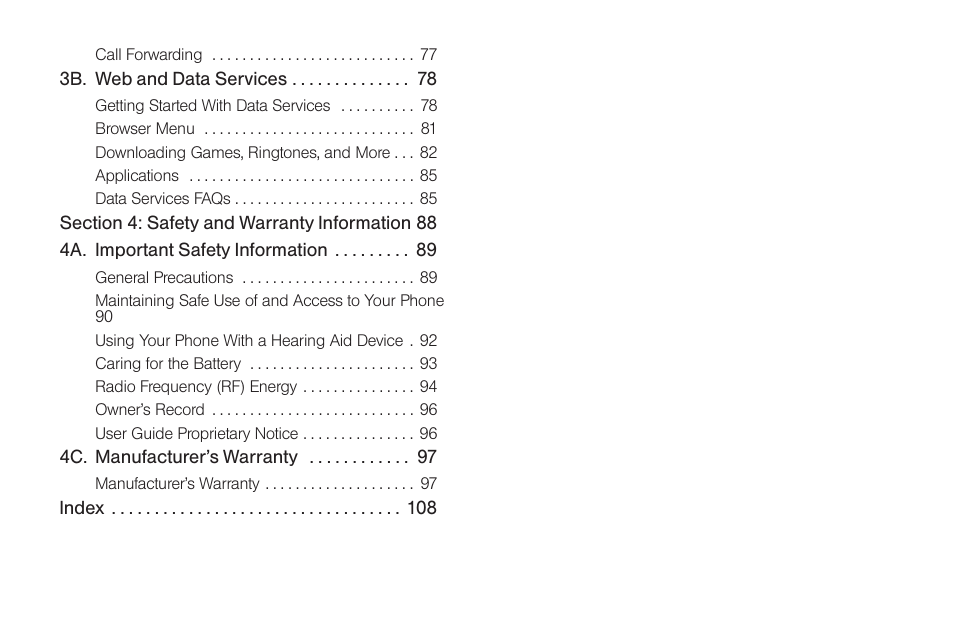 Samsung SPH-M260ZKABST User Manual | Page 5 / 121