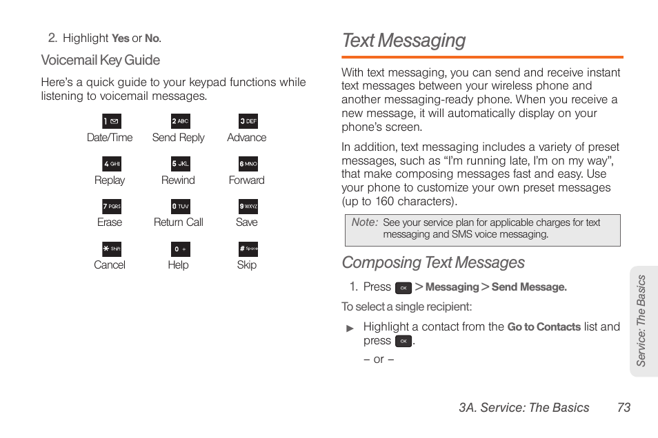 Text messaging, Composing text messages | Samsung SPH-M260ZKABST User Manual | Page 83 / 121