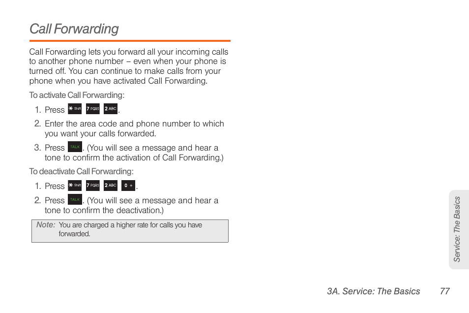 Call forwarding | Samsung SPH-M260ZKABST User Manual | Page 87 / 121