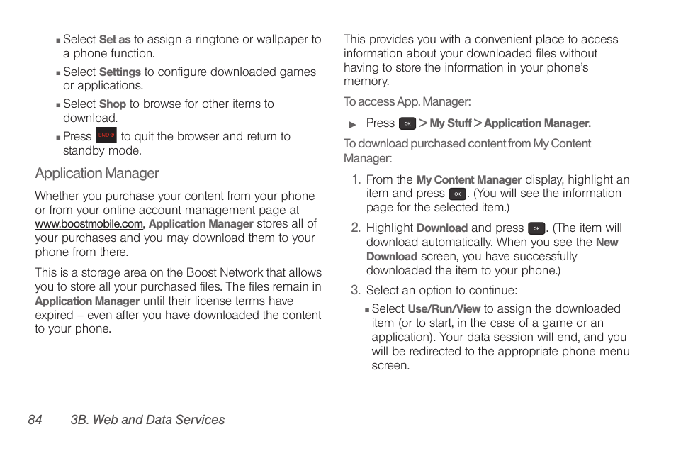 Application manager | Samsung SPH-M260ZKABST User Manual | Page 94 / 121