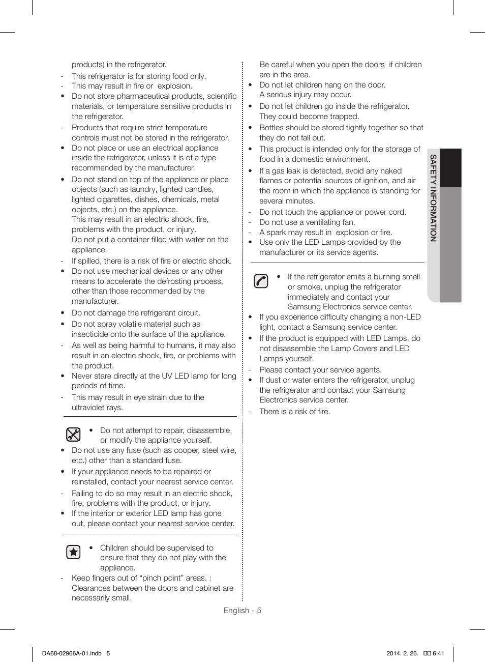 Samsung RS22HDHPNBC-AA User Manual | Page 5 / 116