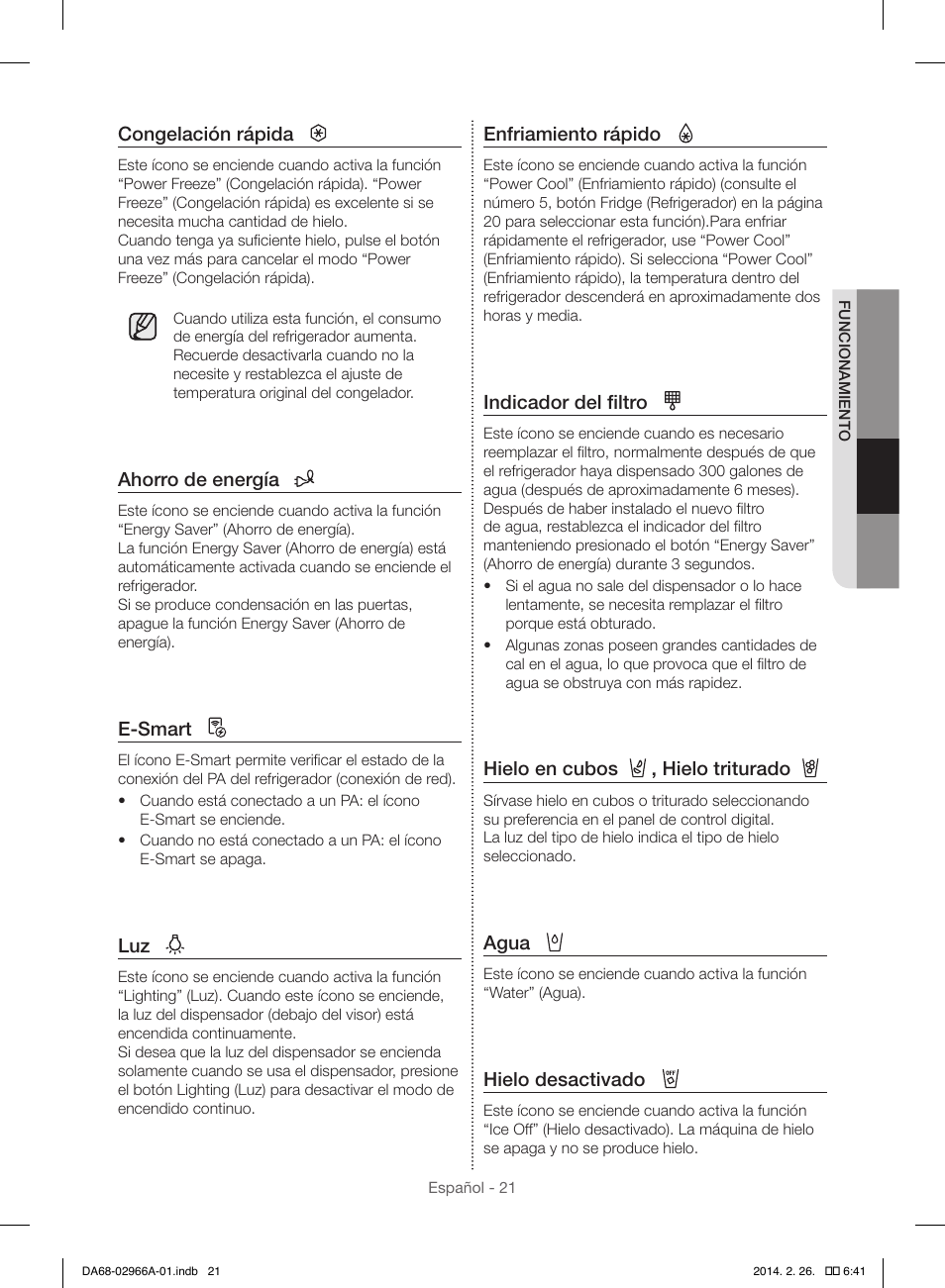 Samsung RS22HDHPNBC-AA User Manual | Page 61 / 116