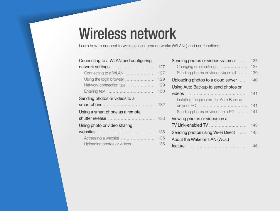 Wireless network | Samsung EC-EX2FZZBPBUS User Manual | Page 127 / 193