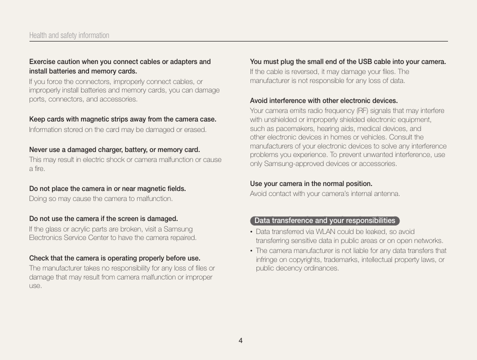 Samsung EC-EX2FZZBPBUS User Manual | Page 5 / 193