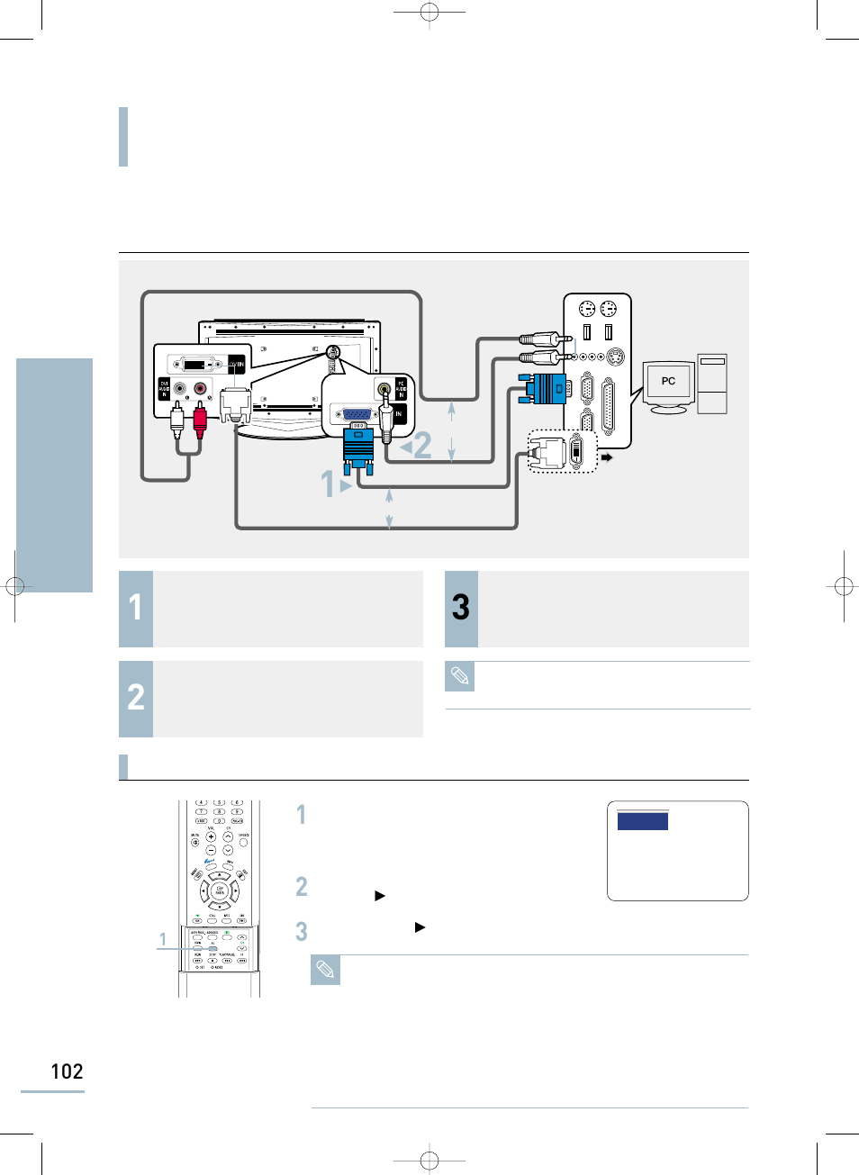 Connecting to a pc | Samsung LTP468WX-XAA User Manual | Page 104 / 126