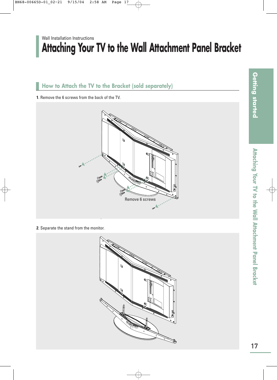 Samsung LTP468WX-XAA User Manual | Page 19 / 126