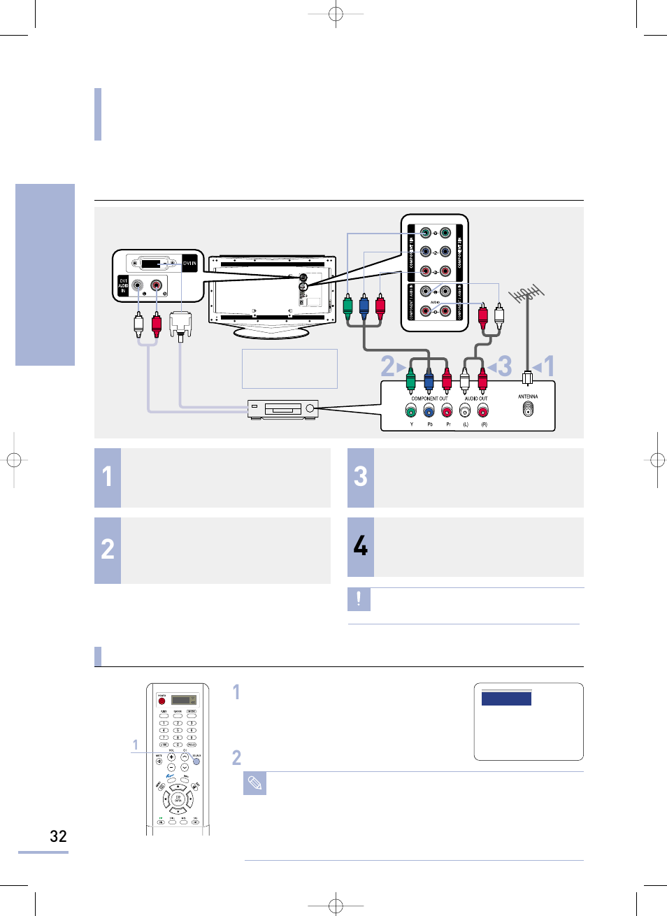 Connecting a digital set-top box (stb) | Samsung LTP468WX-XAA User Manual | Page 34 / 126