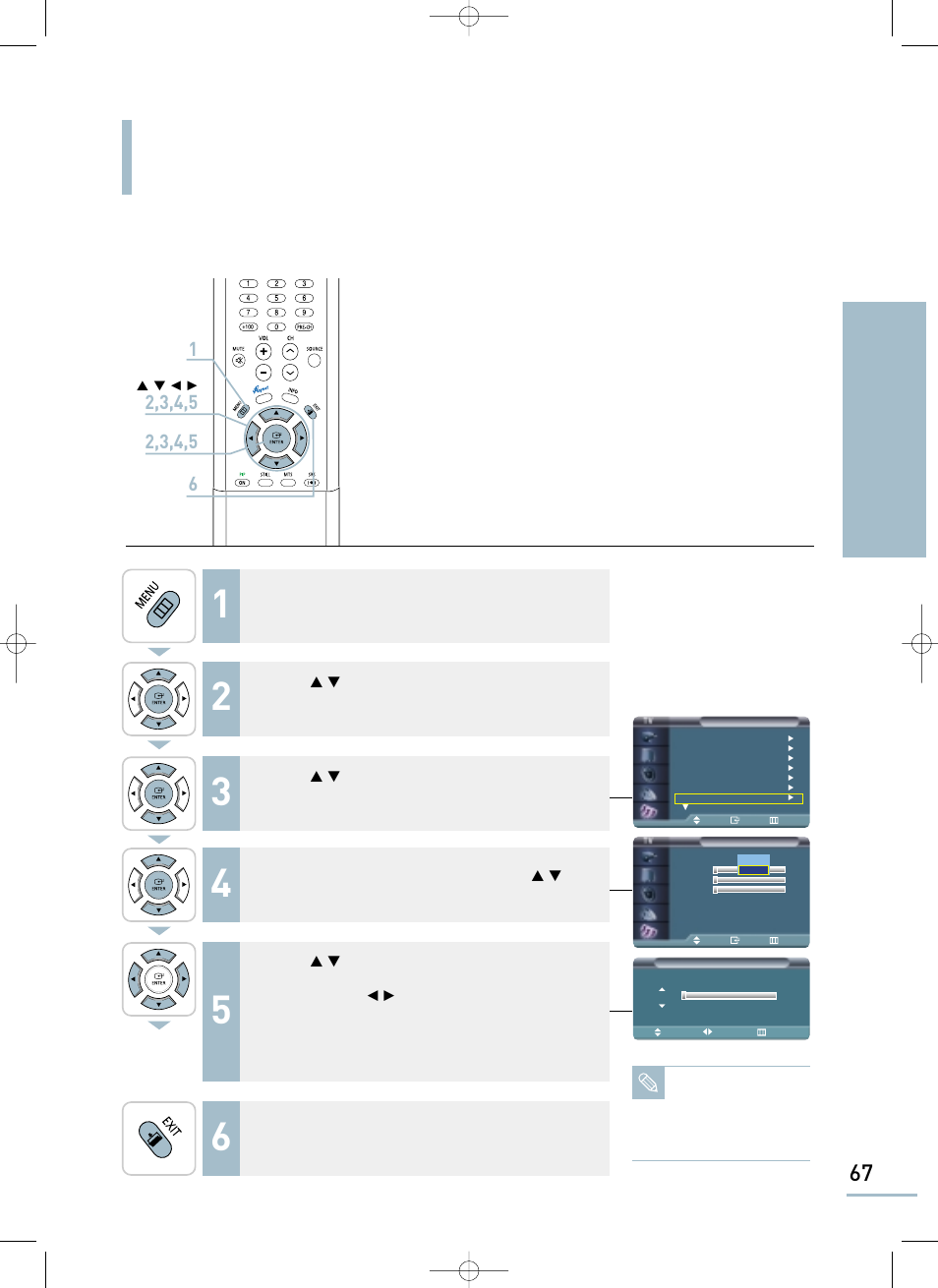 Setting the color weakness enhancement mode | Samsung LTP468WX-XAA User Manual | Page 69 / 126