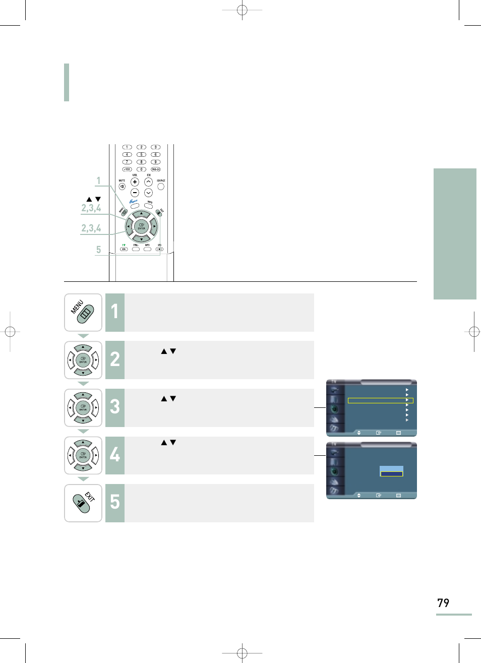 Automatic volume control, Setting the sound automatic v olume contr ol | Samsung LTP468WX-XAA User Manual | Page 81 / 126