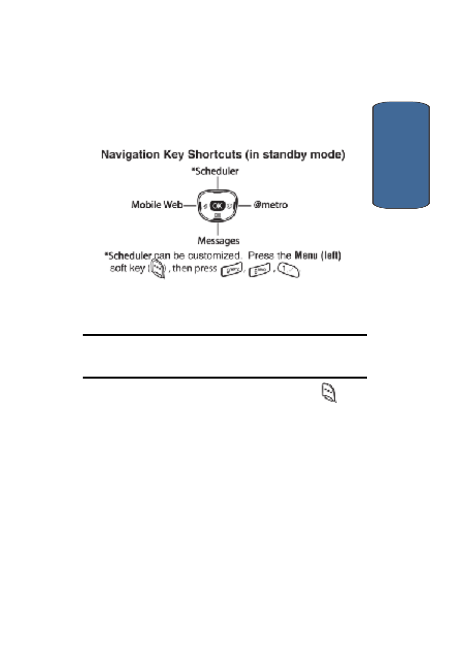 Navigation key shortcuts, The in-use option | Samsung SCH-N330PWMXAR User Manual | Page 51 / 220