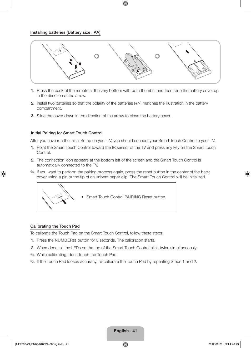 Samsung UN46ES7500FXZA User Manual | Page 41 / 64