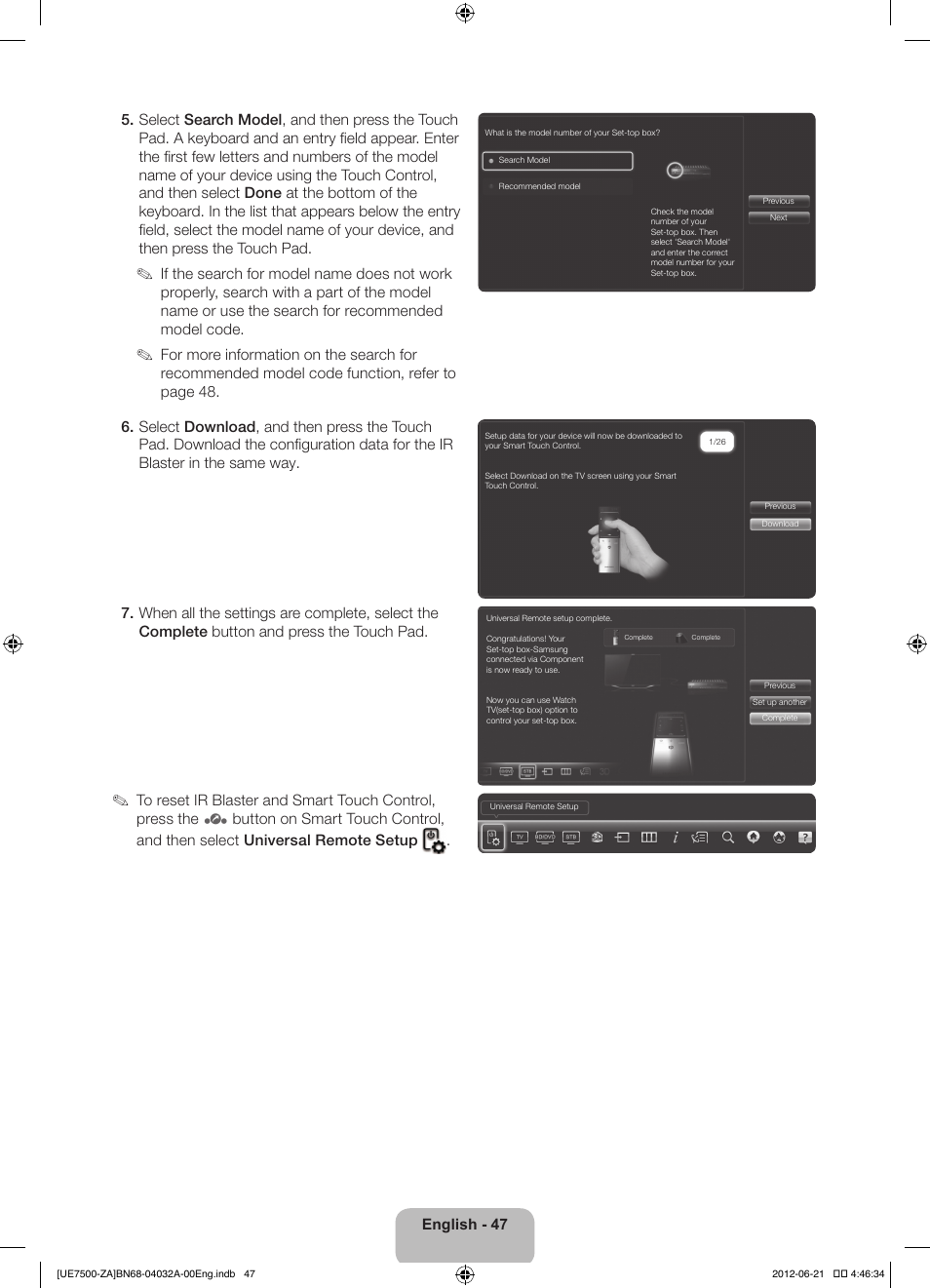 Samsung UN46ES7500FXZA User Manual | Page 47 / 64