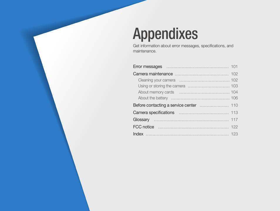 Appendixes | Samsung EC-PL120ZBPBUS User Manual | Page 101 / 127