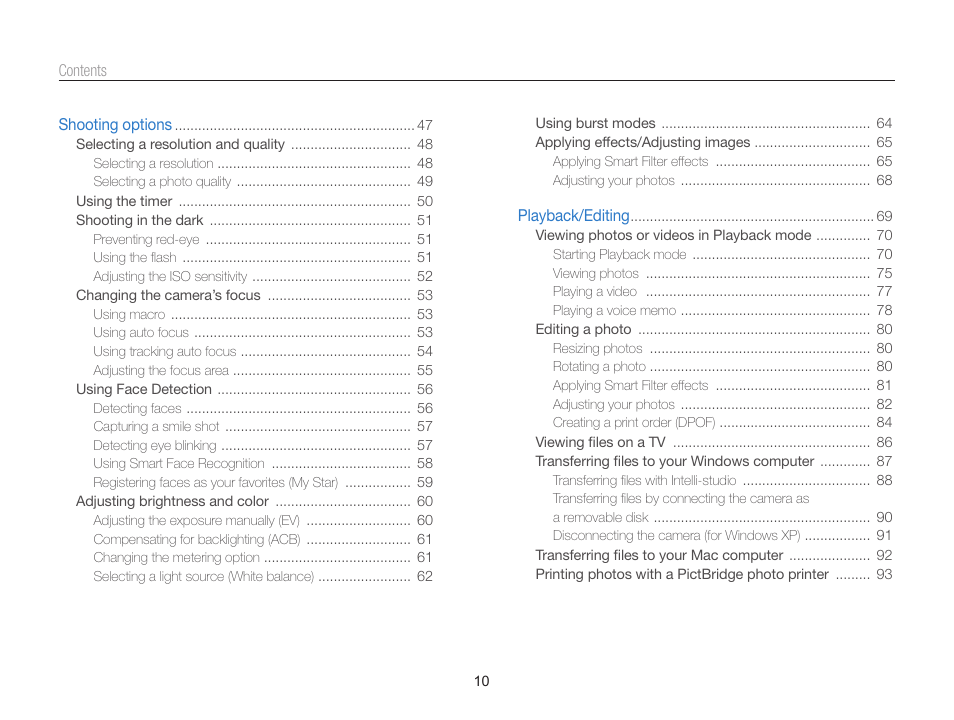 Samsung EC-PL120ZBPBUS User Manual | Page 11 / 127