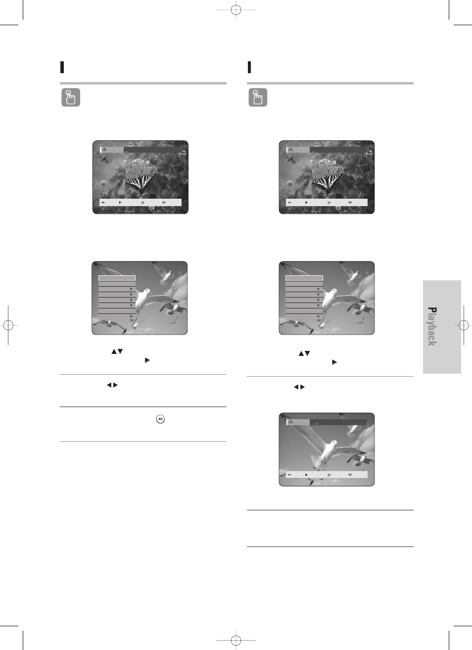 Playback, English - 55, Playing back a bookmark | Clearing a bookmark, Using the marker button | Samsung DVD-TR520-XAA User Manual | Page 55 / 115