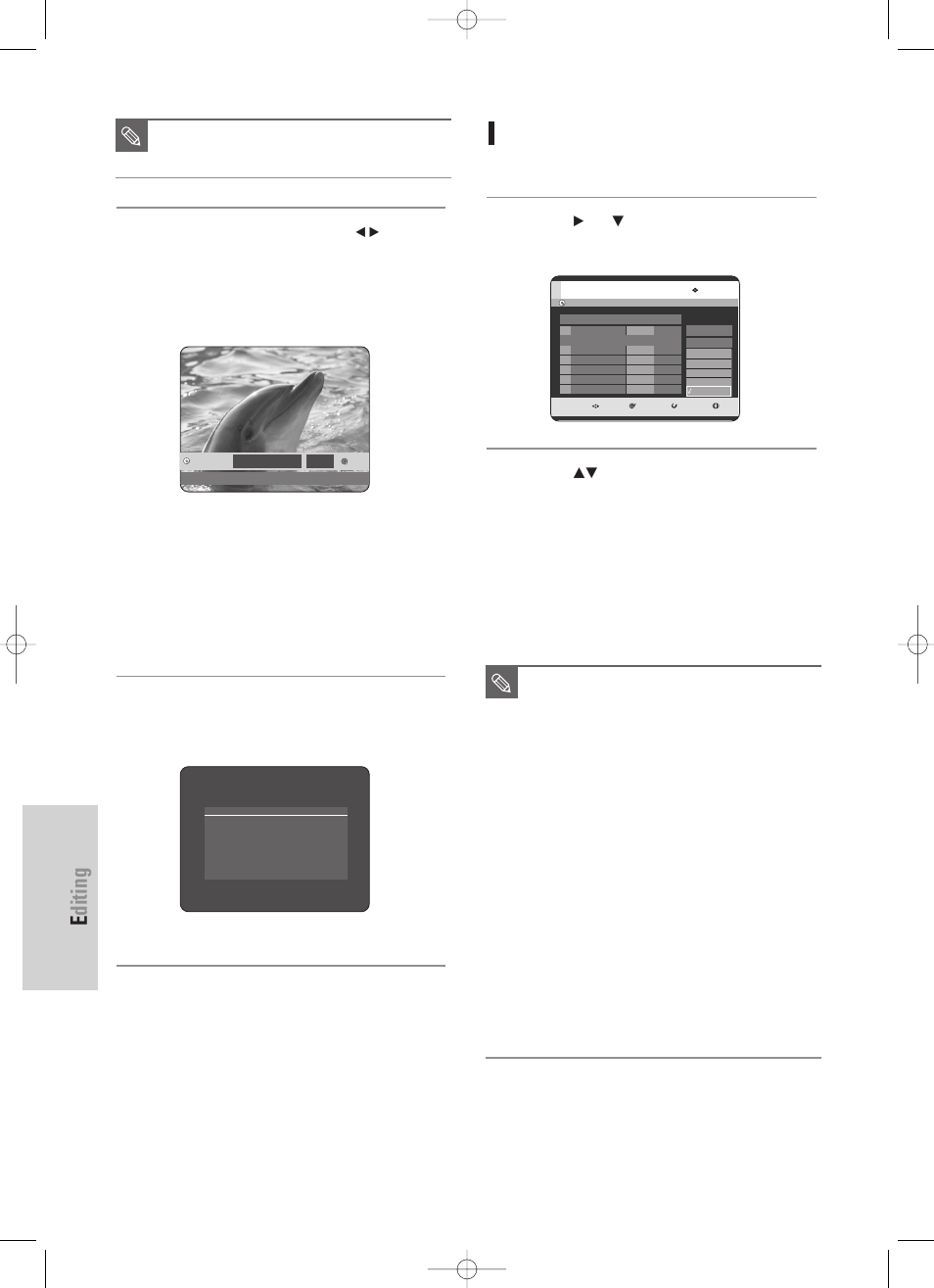 Editing, 98 - english, Changing the record mode | Samsung DVD-TR520-XAA User Manual | Page 98 / 115