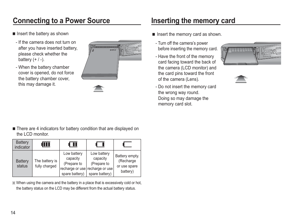 Connecting to a power source | Samsung EC-SL502ZBPBUS User Manual | Page 15 / 103