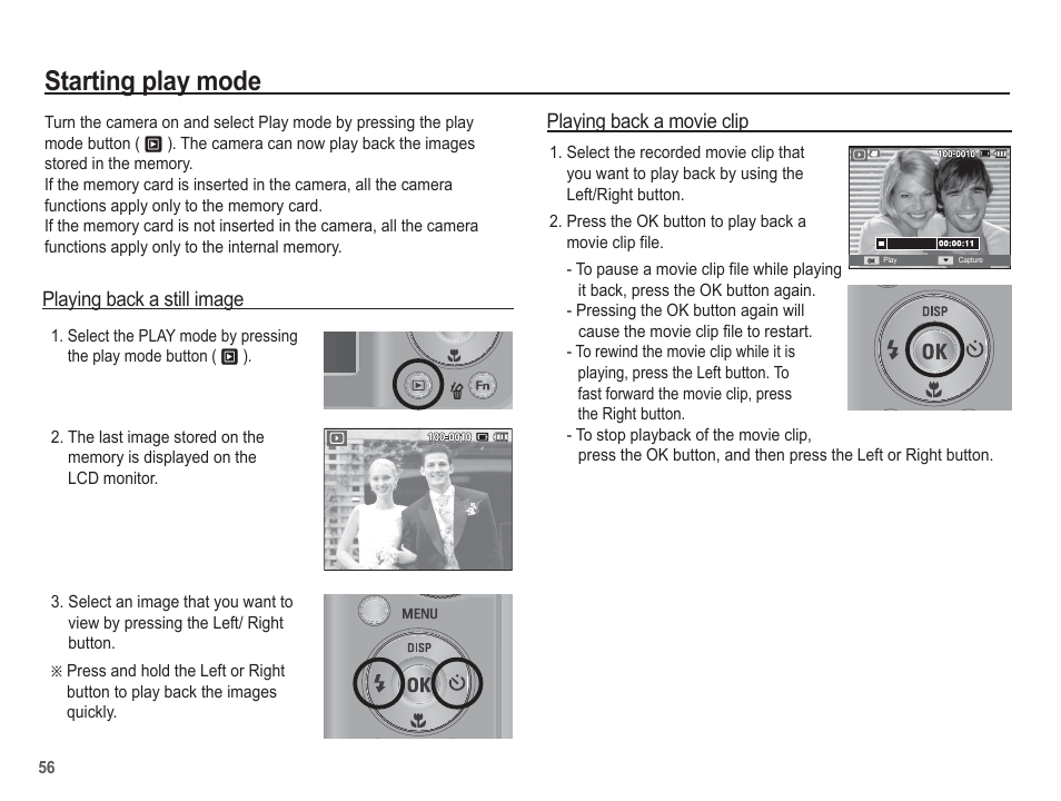 Starting play mode | Samsung EC-SL502ZBPBUS User Manual | Page 57 / 103