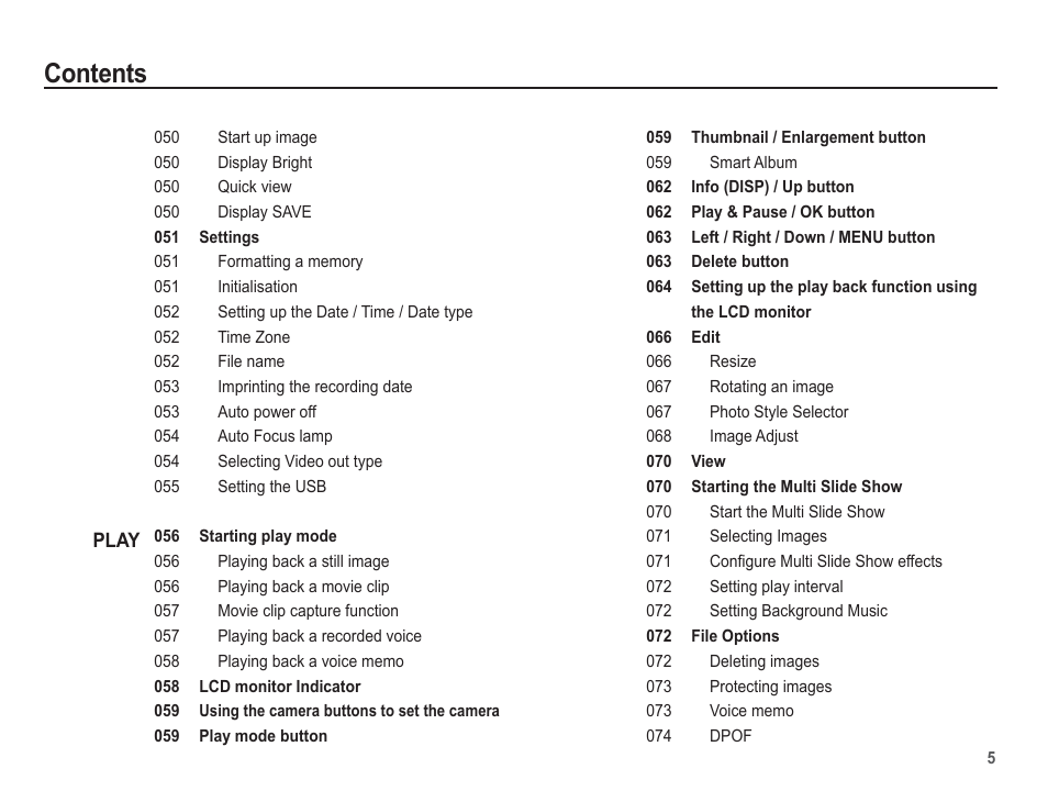 Samsung EC-SL502ZBPBUS User Manual | Page 6 / 103