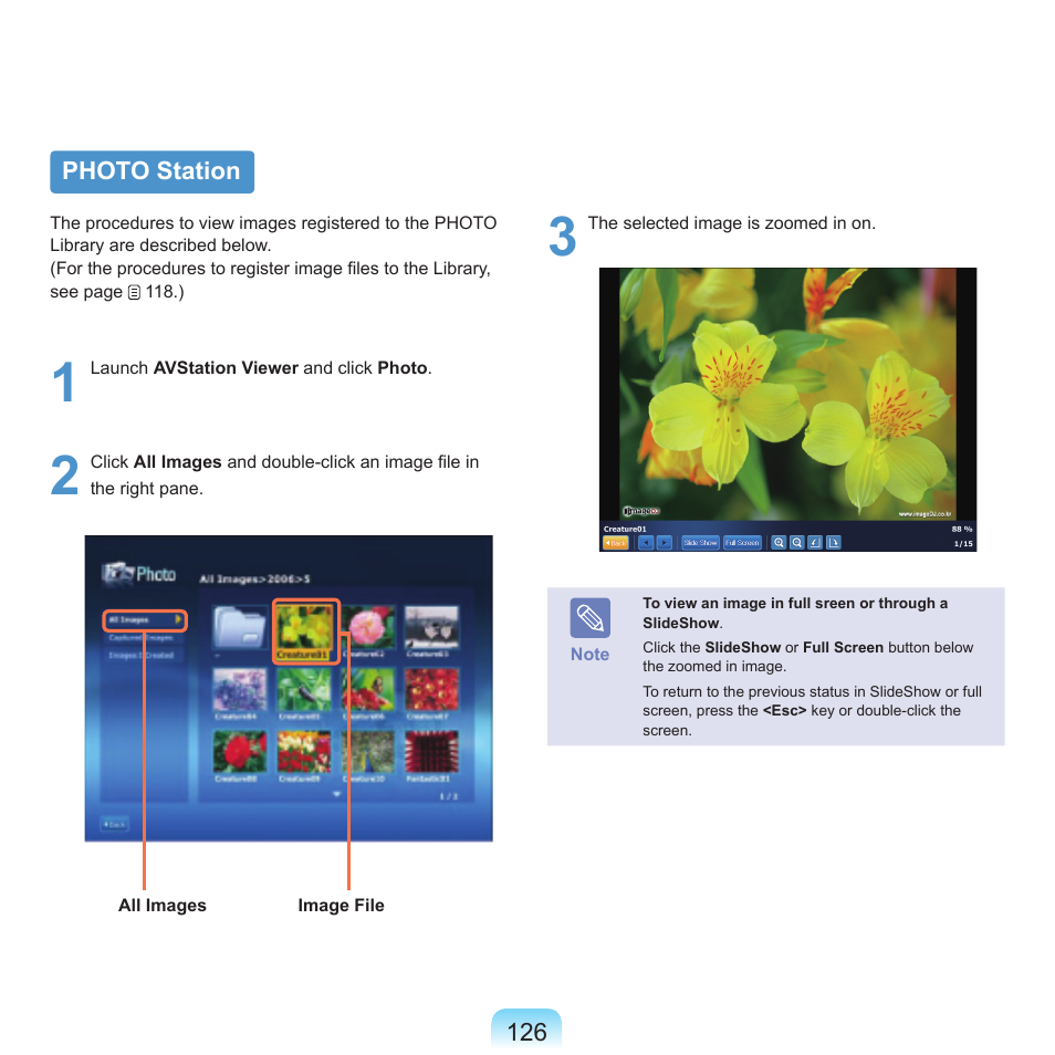 Photo station | Samsung NP-X22-K01-SEA User Manual | Page 127 / 188