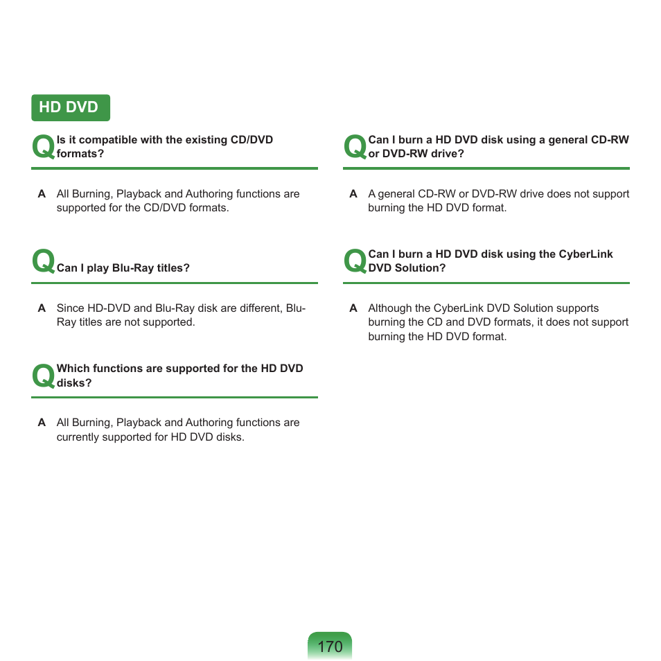 Hd dvd | Samsung NP-X22-K01-SEA User Manual | Page 171 / 188