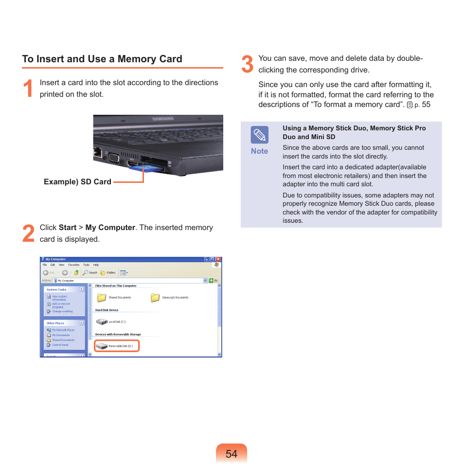 Samsung NP-X22-K01-SEA User Manual | Page 55 / 188