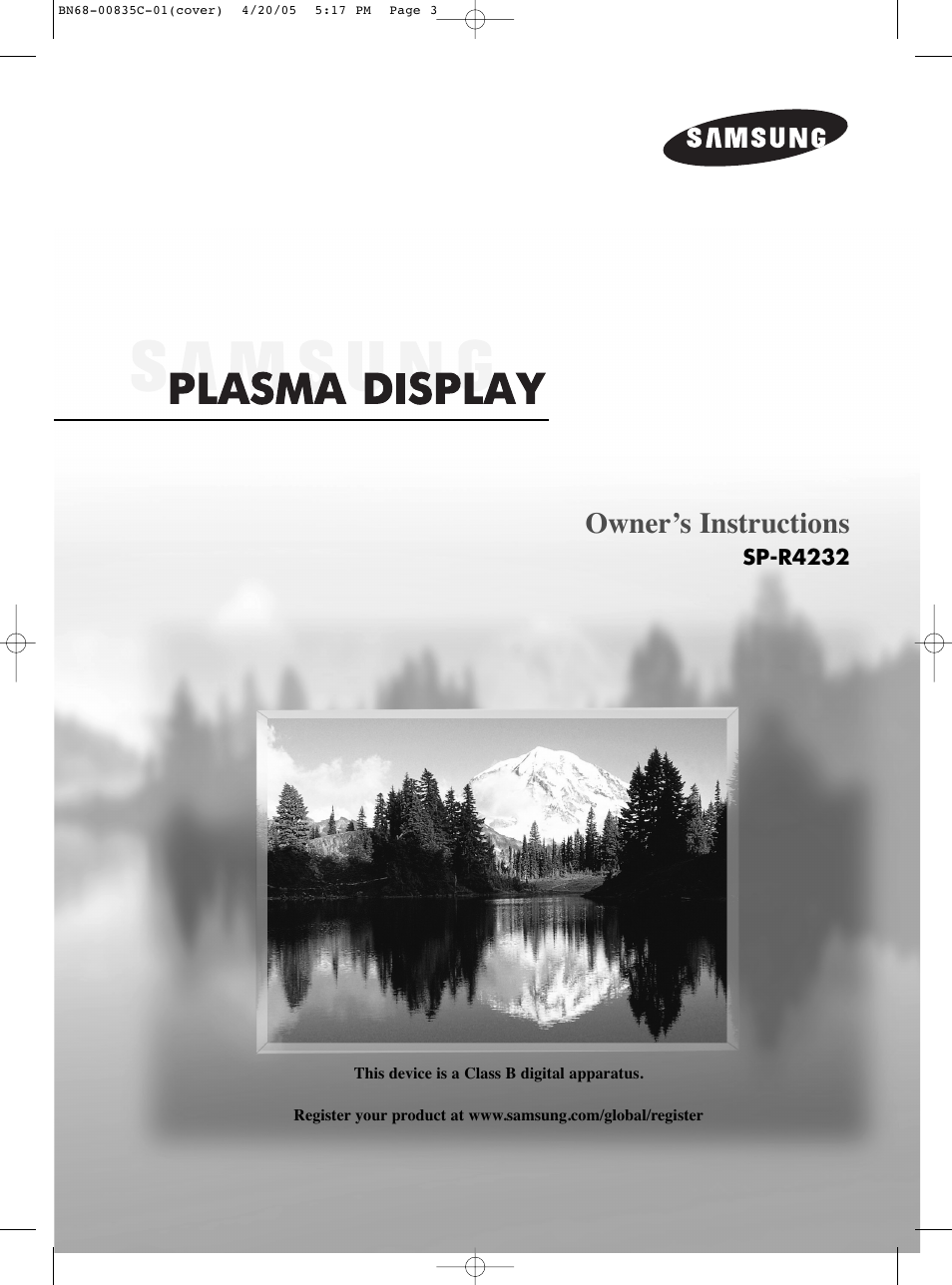 Samsung SPR4232X-XAP User Manual | 144 pages