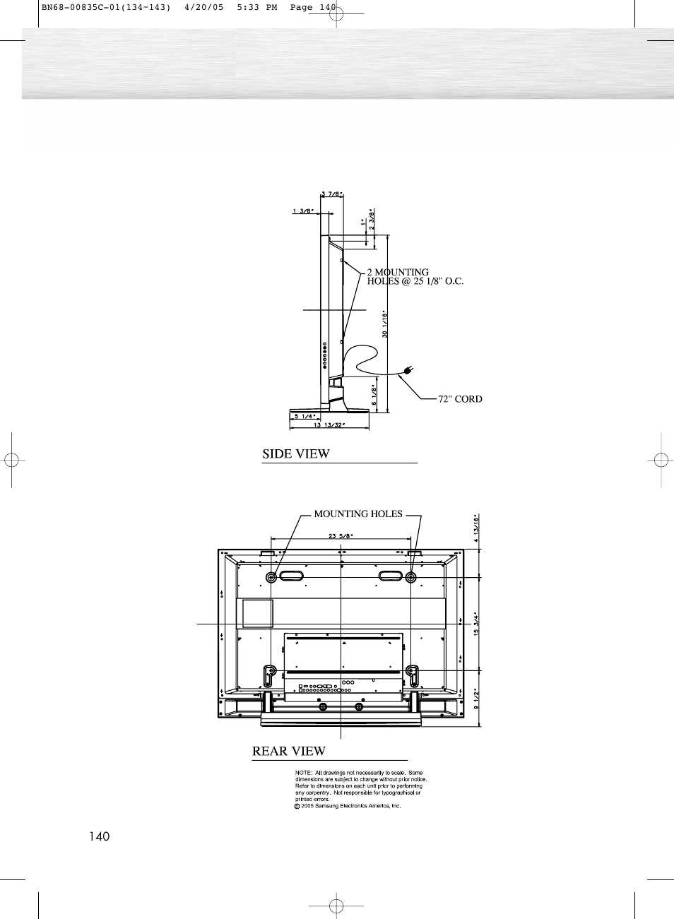 Samsung SPR4232X-XAP User Manual | Page 140 / 144