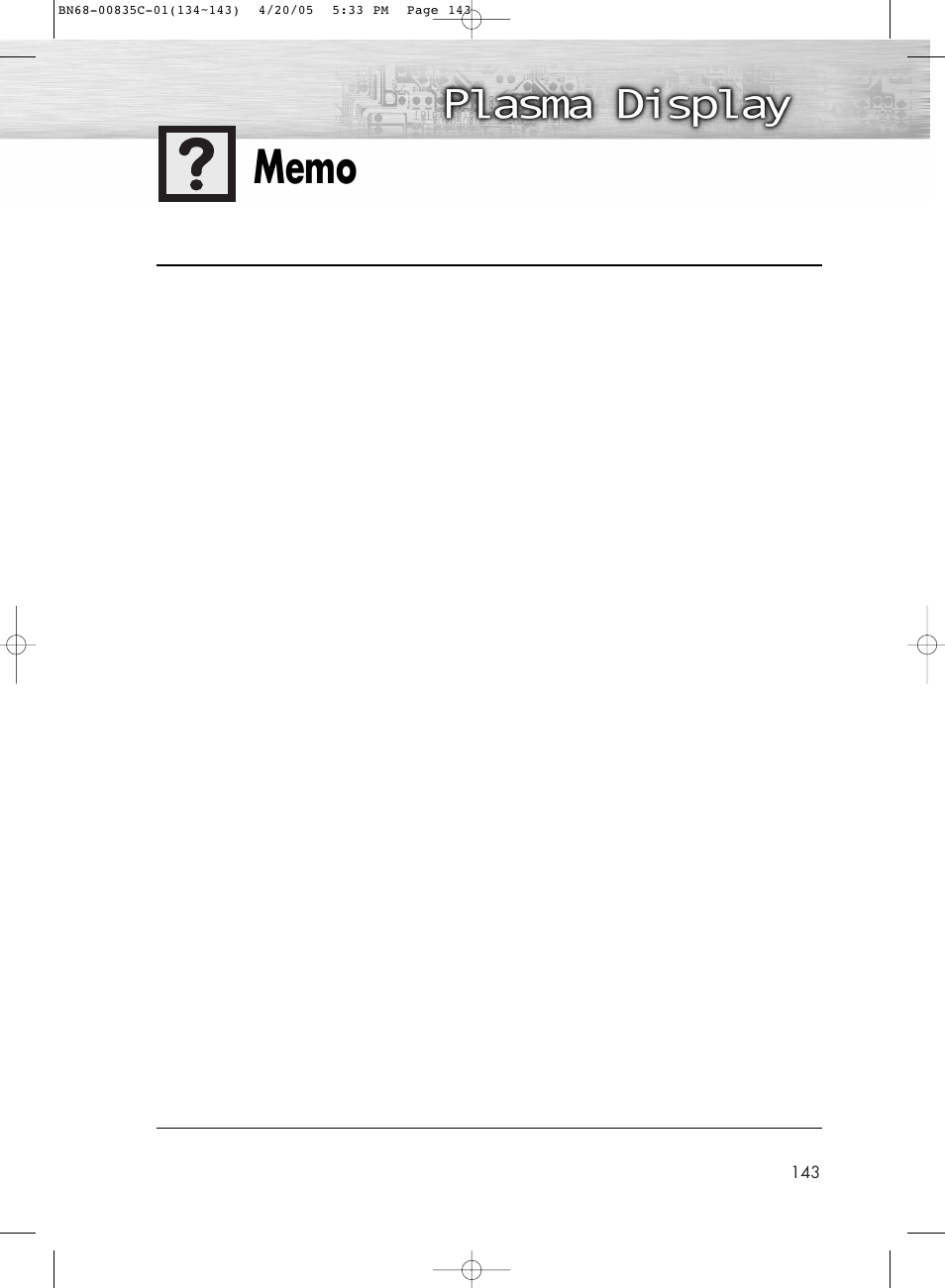 Samsung SPR4232X-XAP User Manual | Page 143 / 144