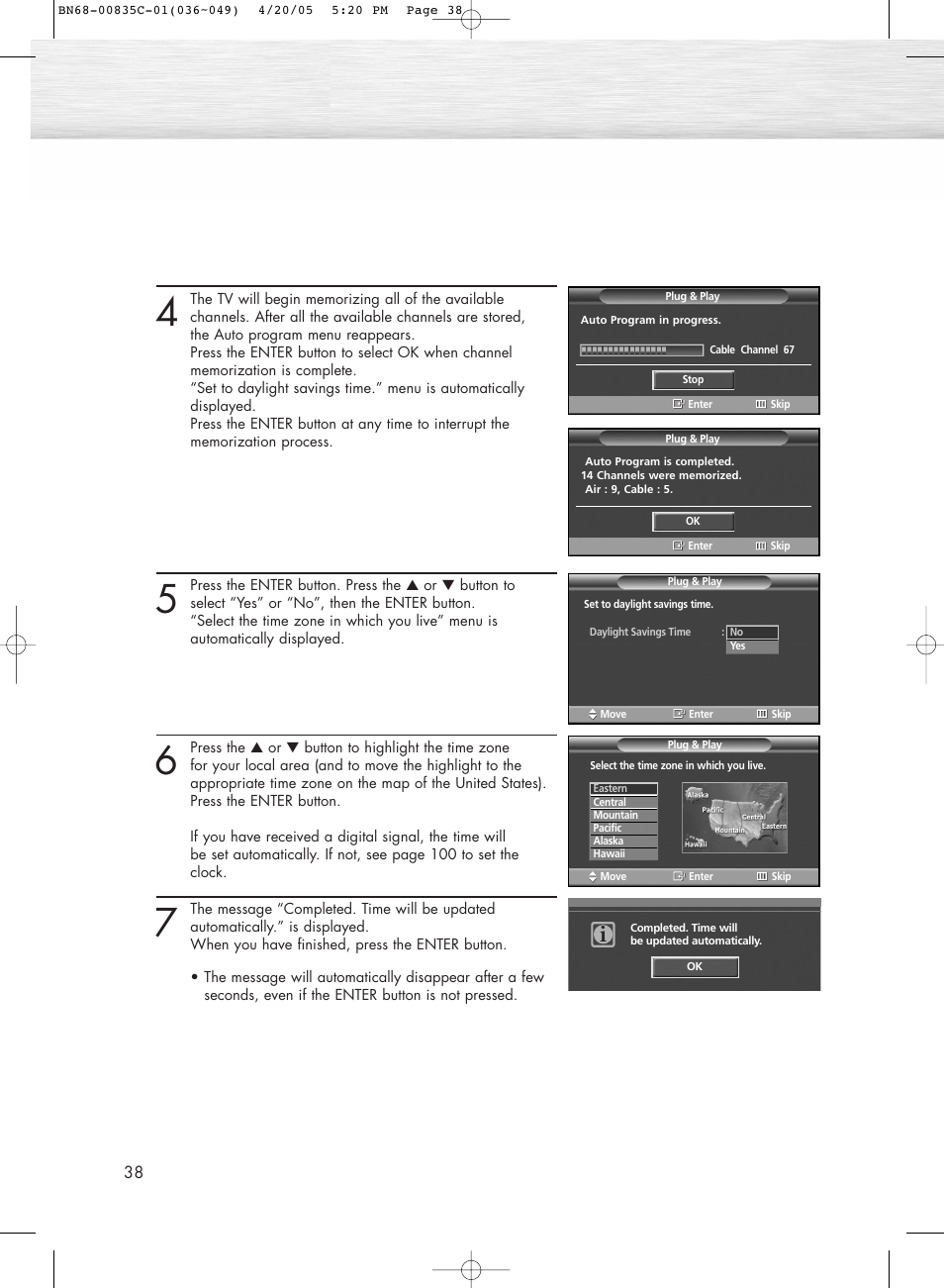 Samsung SPR4232X-XAP User Manual | Page 38 / 144