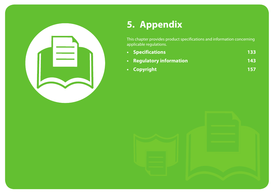 Appendix | Samsung SCX-5639FR-XAA User Manual | Page 132 / 351