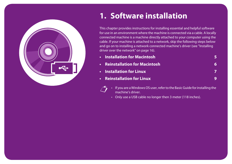 Software installation | Samsung SCX-5639FR-XAA User Manual | Page 164 / 351
