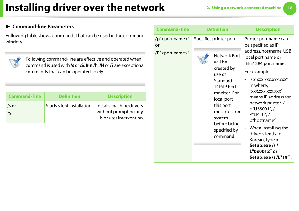 Installing driver over the network | Samsung SCX-5639FR-XAA User Manual | Page 178 / 351