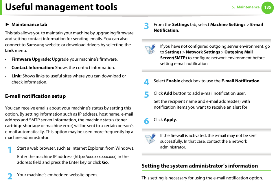 Useful management tools | Samsung SCX-5639FR-XAA User Manual | Page 295 / 351