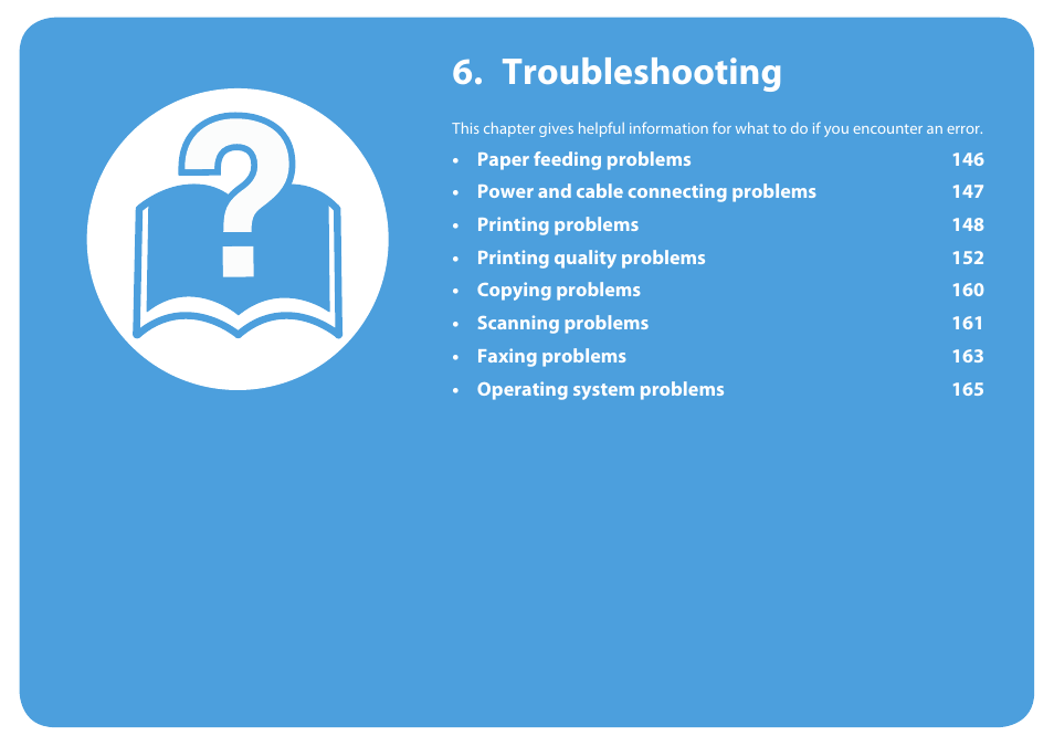 Troubleshooting | Samsung SCX-5639FR-XAA User Manual | Page 305 / 351