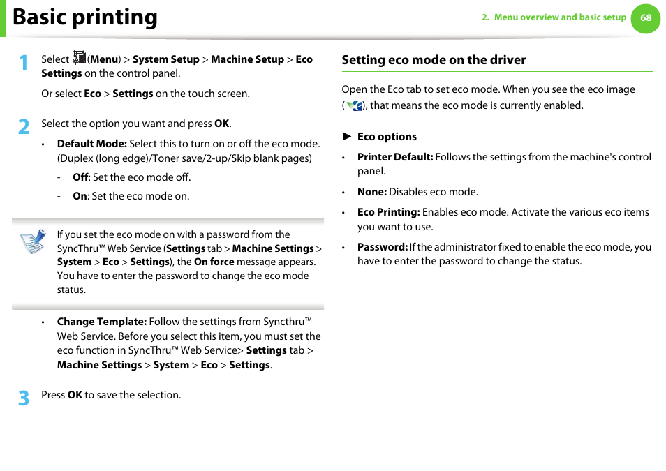 Basic printing | Samsung SCX-5639FR-XAA User Manual | Page 68 / 351