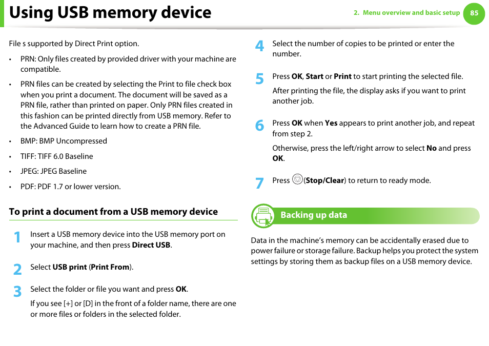 Samsung SCX-5639FR-XAA User Manual | Page 85 / 351