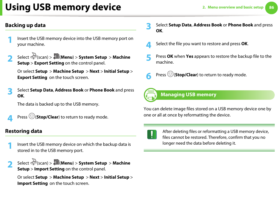 Samsung SCX-5639FR-XAA User Manual | Page 86 / 351