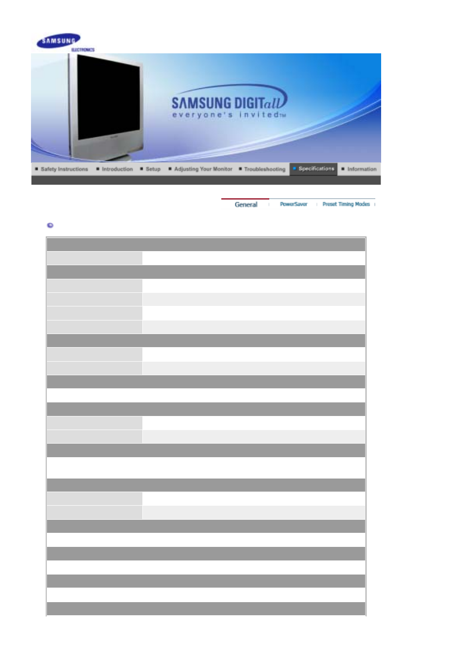 General | Samsung LS17MHNSSZ-XAA User Manual | Page 38 / 56