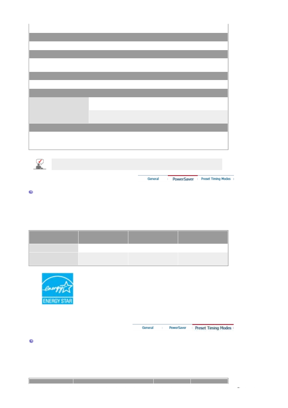 Powersaver, Preset timing modes, Information | Samsung LS17MHNSSZ-XAA User Manual | Page 39 / 56