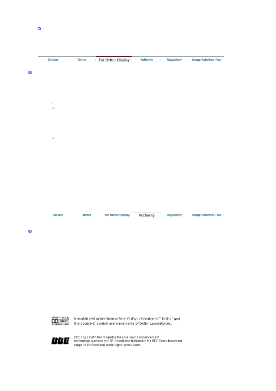 For better display, Authority | Samsung LS17MHNSSZ-XAA User Manual | Page 47 / 56