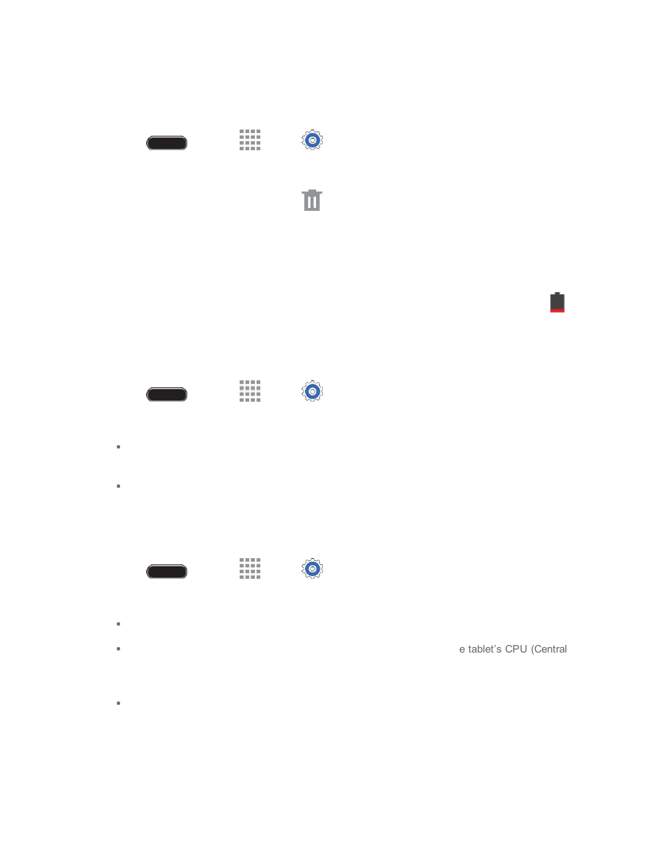 Battery settings, Power saving mode | Samsung SM-T237PZWASPR User Manual | Page 102 / 112